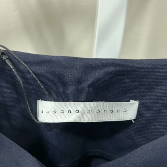 New Susana monaco double strap midnight mini dress